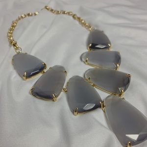 KENDRA SCOTT HARLOW NECKLACE IN GREY AND GOLD